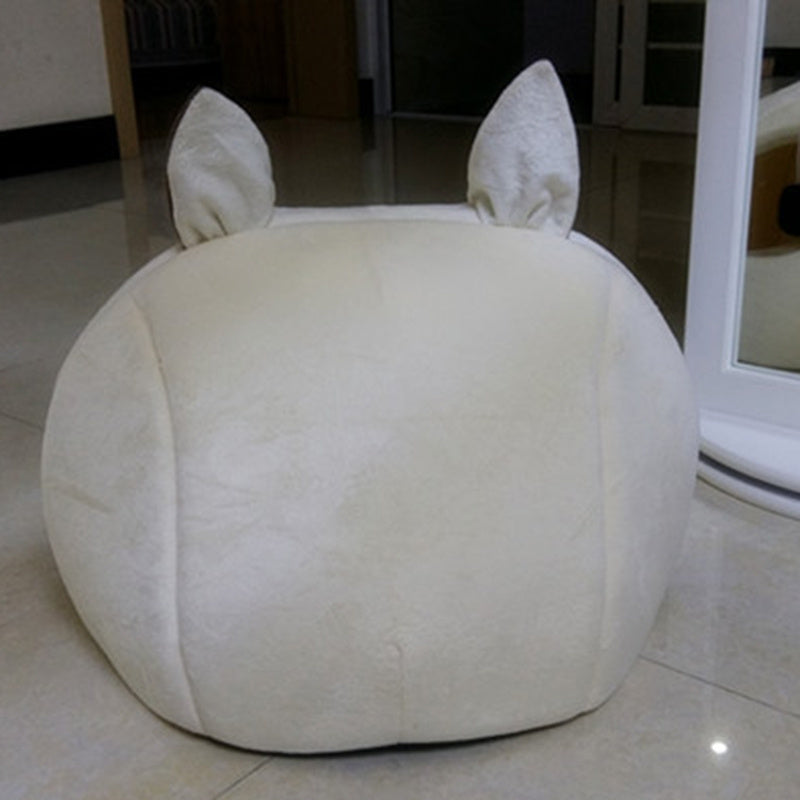Cama para gatos con cara de panda, suave y divertida
