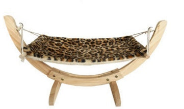 Hamaca para gatos, cama de madera, suministros para mascotas