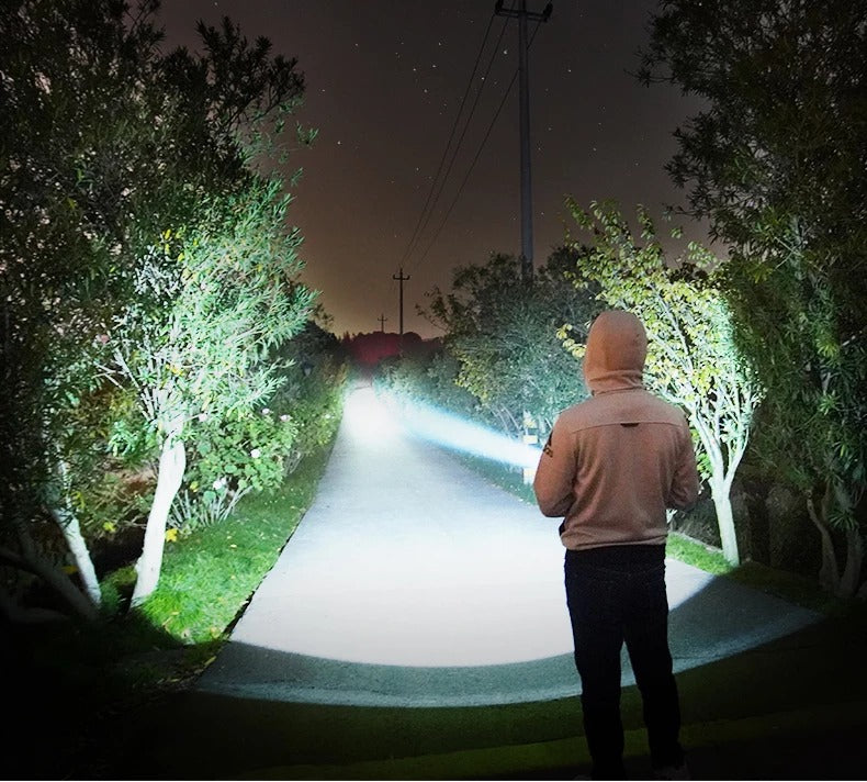 Linterna robusta que enfoca la lámpara de xenón al aire libre; Lampara LED brillante estupenda recargable de la luz de destello llevada
