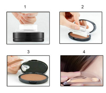 Kit de plantillas para tintar y sellar cejas en polvo, cosméticos, maquillaje profesional, resistente al agua, sellos para cejas, realzadores de cejas.