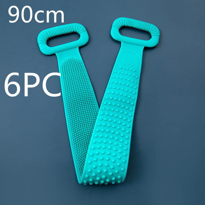 Toalla frotadora para tu cuerpo, toalla de silicona para frotar tu cuerpo, cepillo capilar
