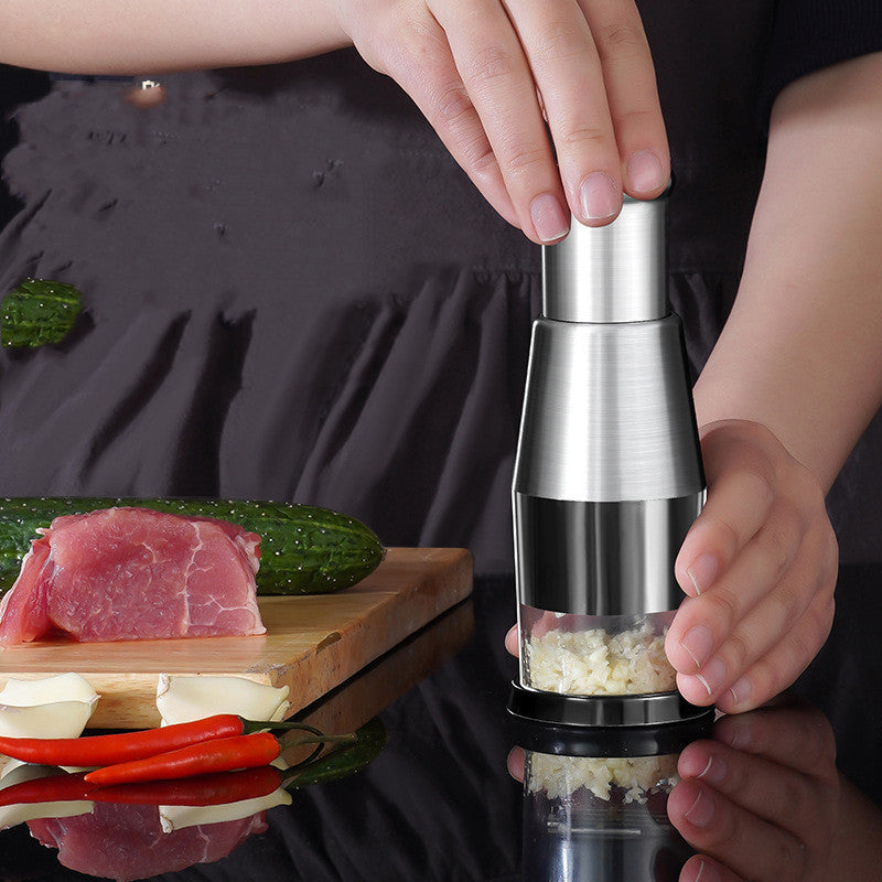 Picador Manual de Ajo y Cebolla – Cuchillas de Acero Inoxidable