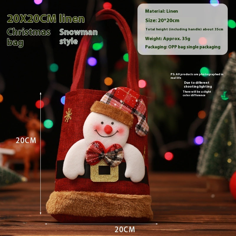 Bolsas pequeñas decorativas para navidad, ideal para decorar el arbol, ambientes festivos