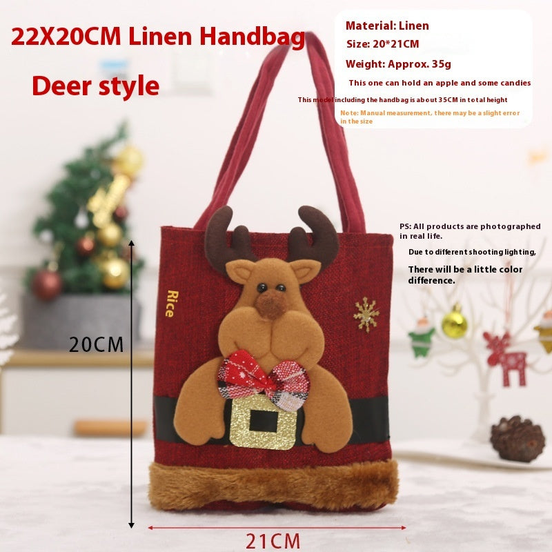 Bolsas pequeñas decorativas para navidad, ideal para decorar el arbol, ambientes festivos