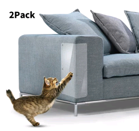 Almohadillas protectoras para sofá con protector de garra de gato.