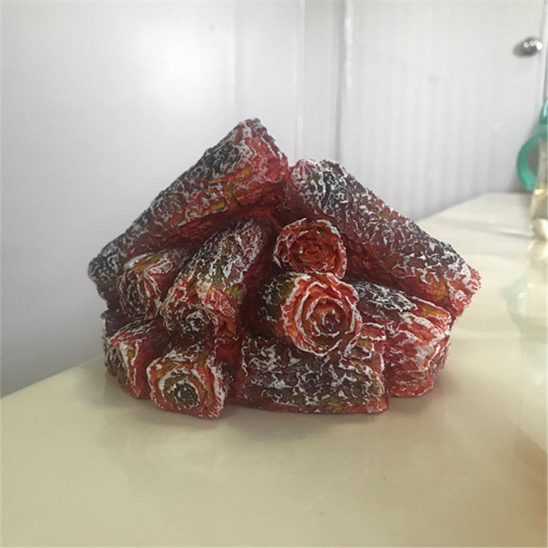Lámpara de simulación con luz LED simulando fuego de carbón simulado para decoración de ambiente, genial como regalo creativo