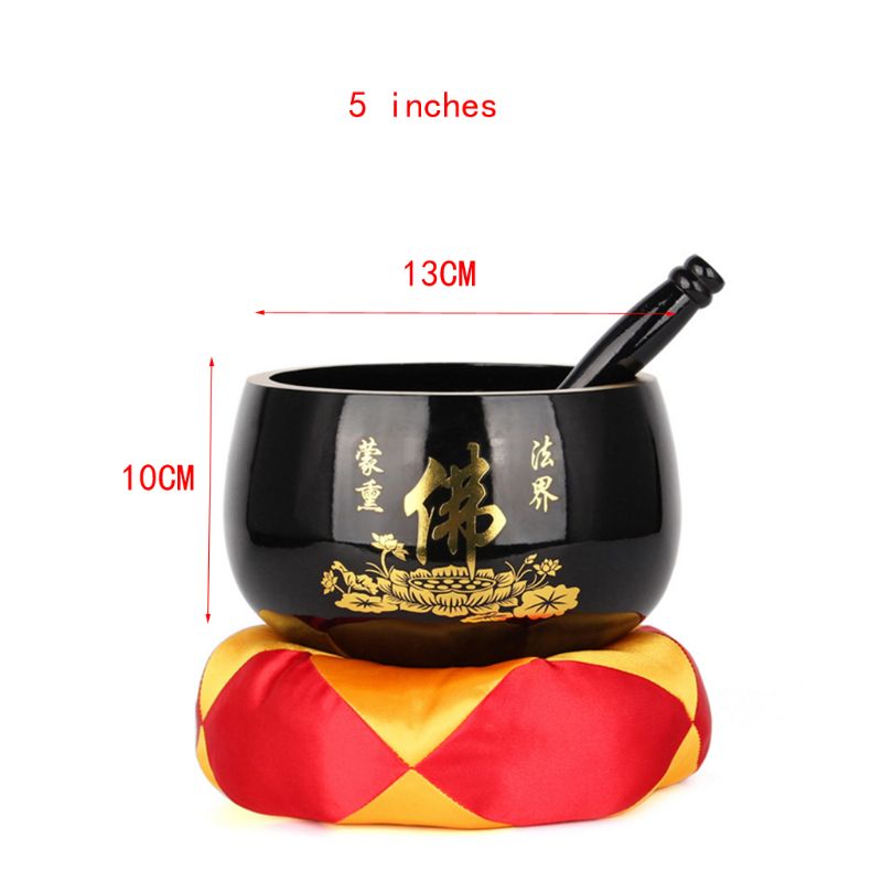 Cuencos para oración, meditación, yoga, Paquete de loto japonés premium