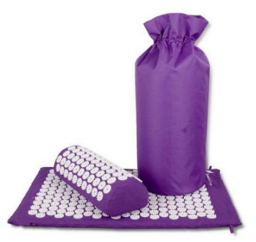 Cojín de acupuntura pies y cuerpo, alfombra de yoga y acupuntura china ancestral, cojin con puntos neurales y chakras