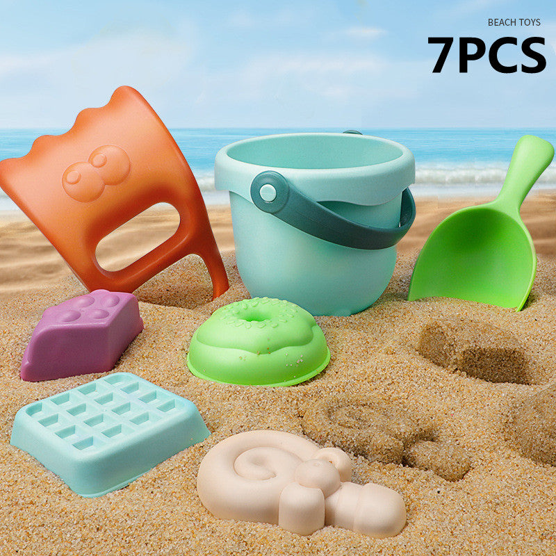 Juego de juguetes de playa para niños, juguetes de playa suaves y gruesos para el exterior, playa