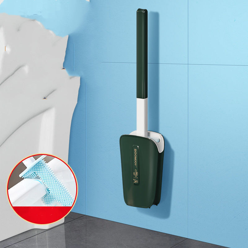 Cepillo para limpiar inodoro, excelente apoyo para el hogar, mata bacterias, cubo para montar en la pared, excelente aliado de limpieza, duradero