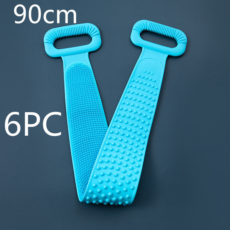 Toalla frotadora para tu cuerpo, toalla de silicona para frotar tu cuerpo, cepillo capilar
