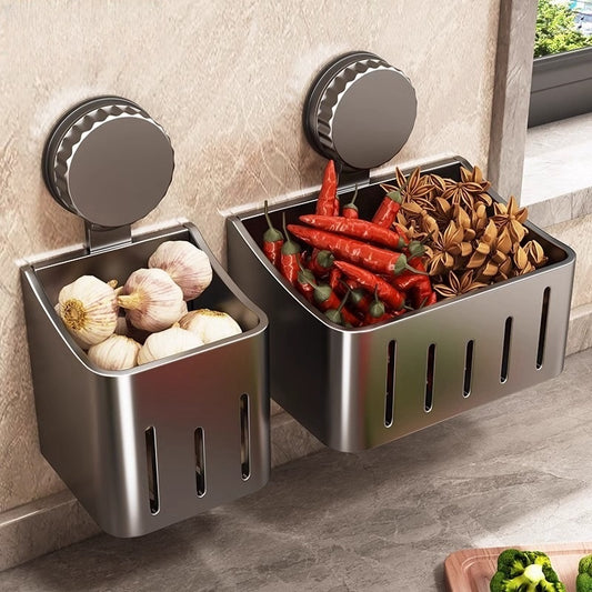 Organizador de Cocina Multifuncional – Canasta de Succión Desmontable para verduras