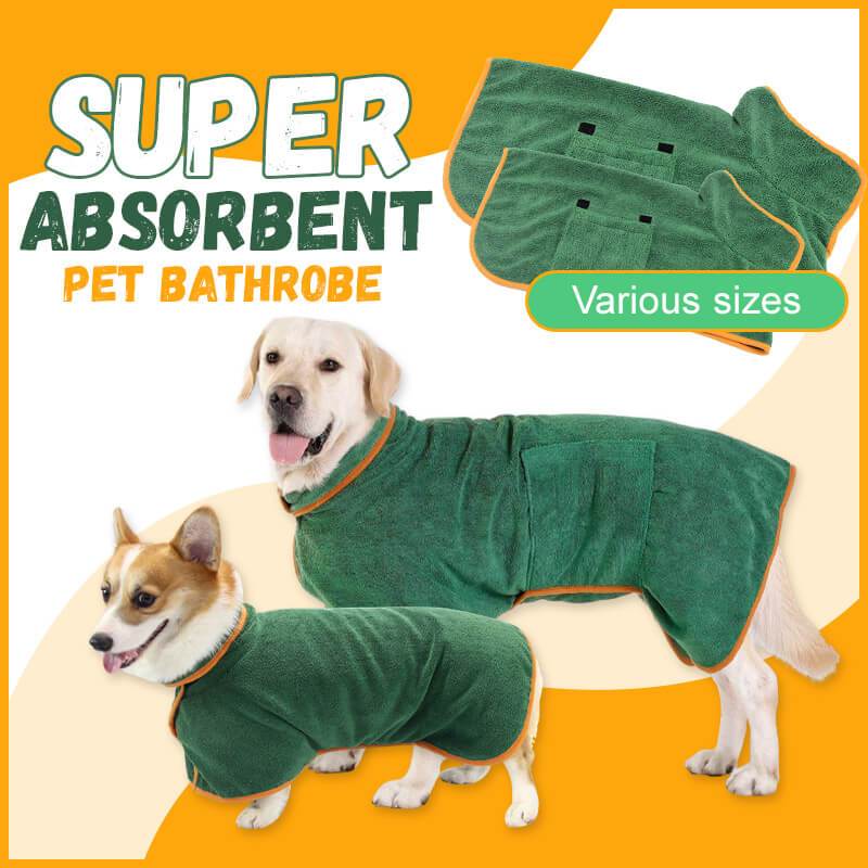 Albornoz absorbente para mascotas con microfibra envuelta en la cintura; Toalla súper para tu mascota