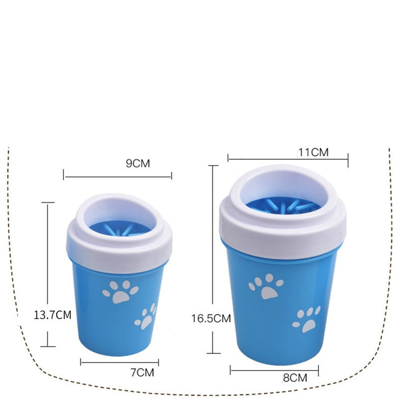 Productos de limpieza para el cuidado de las patas de tu perro de silicona.