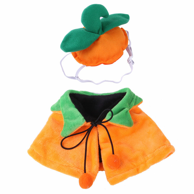 Capa de doble cara en forma de calabaza de Halloween para mascotas