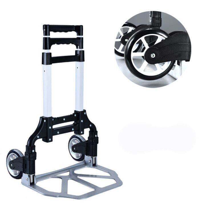 Carrito de Compras de aluminio de excelente calidad, carrito de 2 Ruedas de Aluminio