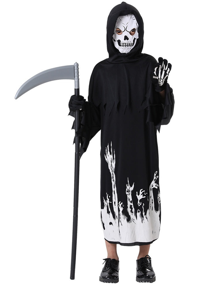 Disfraz de la Muerte para Halloween, Disfraz Luminoso para niños