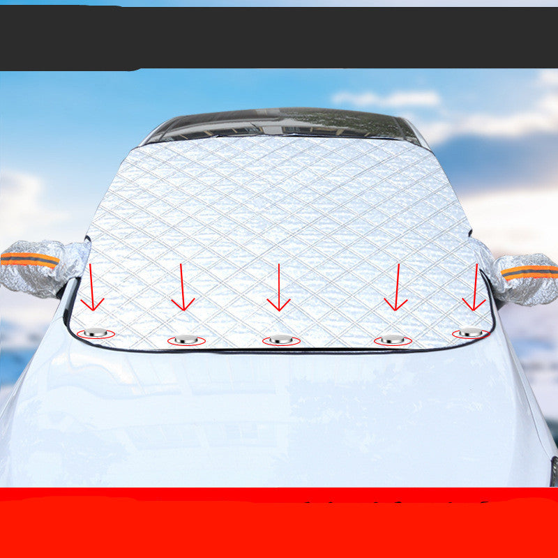 Cubierta antiescarcha y anticongelante magnética para engranajes de automóviles, protección en invierno para frío y nieve