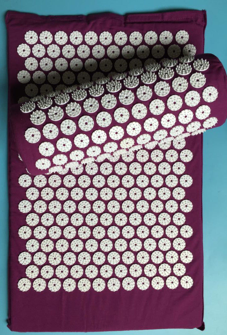 Cojín de acupuntura pies y cuerpo, alfombra de yoga y acupuntura china ancestral, cojin con puntos neurales y chakras