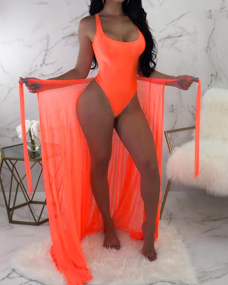 Pareo de playa transparente y sensual, Pareo con Lazo Lateral, Traje de Baño para Cubrir Vacaciones Pareo para Mujer, traje de Baño Envolvente para La Playa, Falda Envolvente