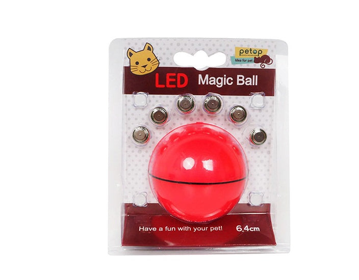 Pelota de juguete electrónica con láser LED y ruedas para gatos