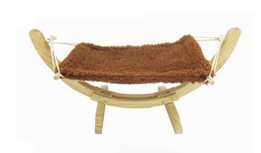 Hamaca para gatos, cama de madera, suministros para mascotas