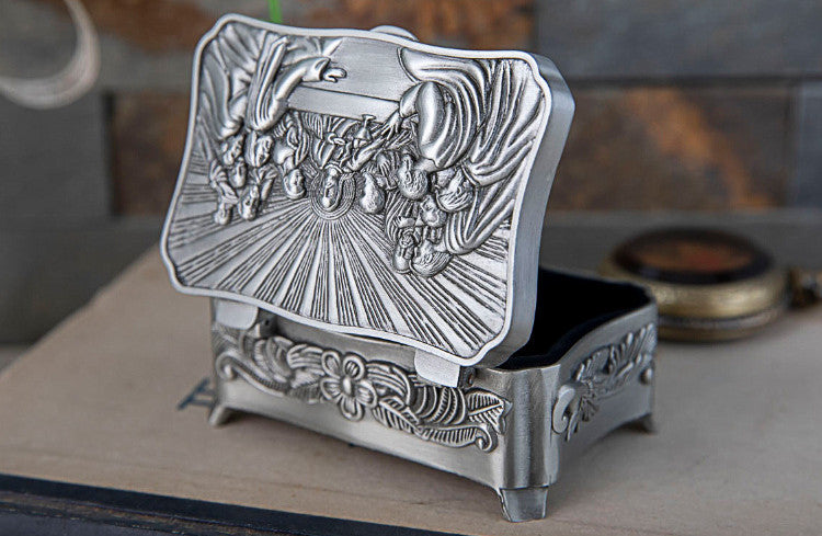 Caja de almacenamiento creativa europea de metal