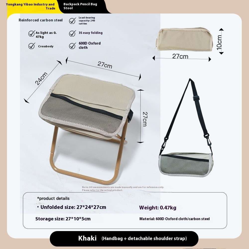 Bolsa con Silla Plegable – ¡Asiento Rápido y Práctico Donde Estés!