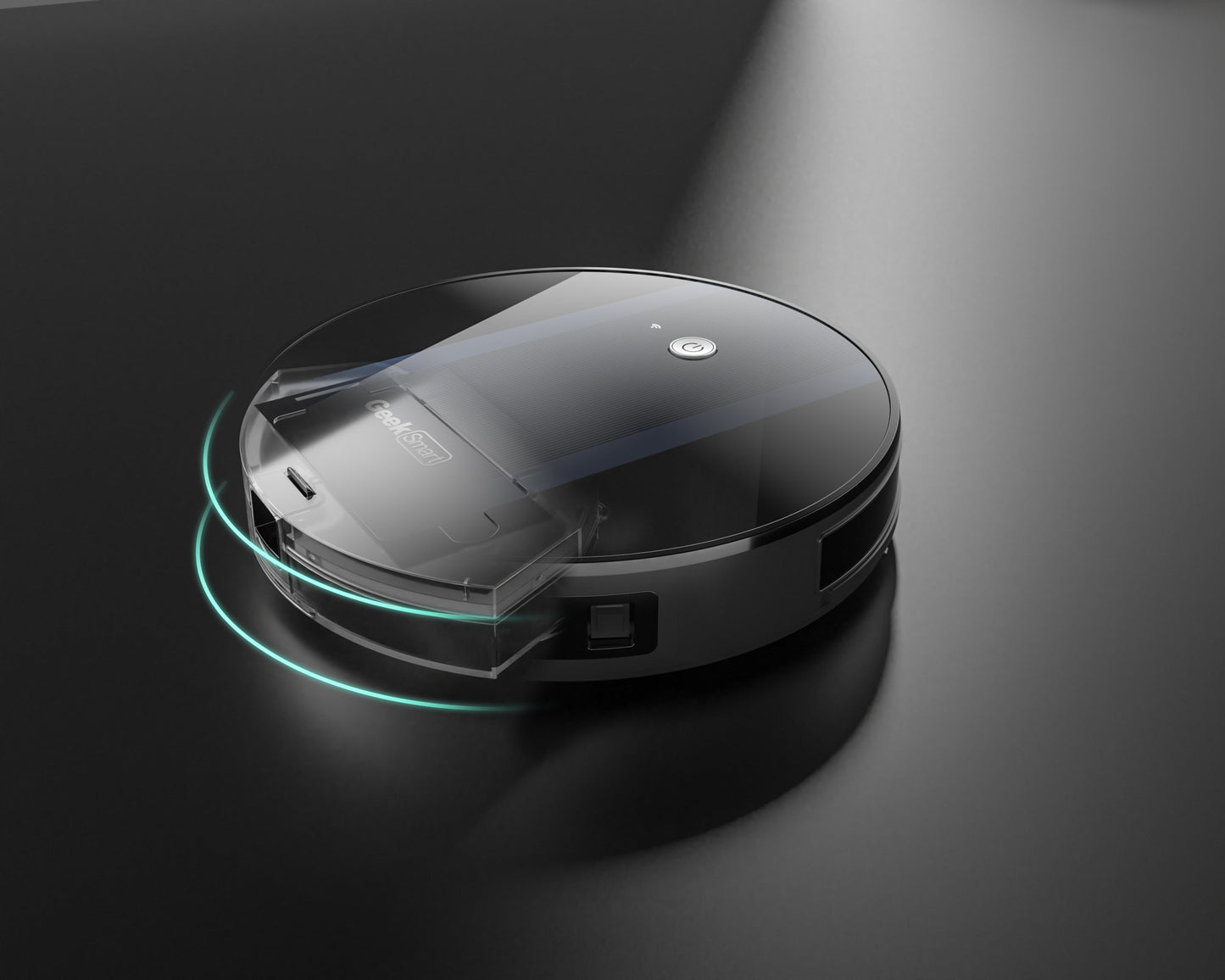 Robot aspirador inteligente Geek G6 Plus, ultrafino, fuerte succión de 1800 Pa, autocarga automática, conectividad WiFi, control de aplicaciones