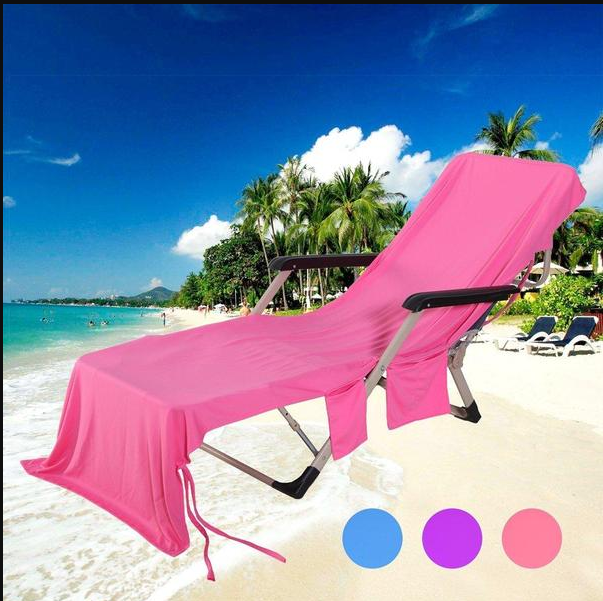 Funda para silla de playa, funda de reposera, funda para silla de descanso al sol ideal para exterior, secado rápido, fresco y ligero.