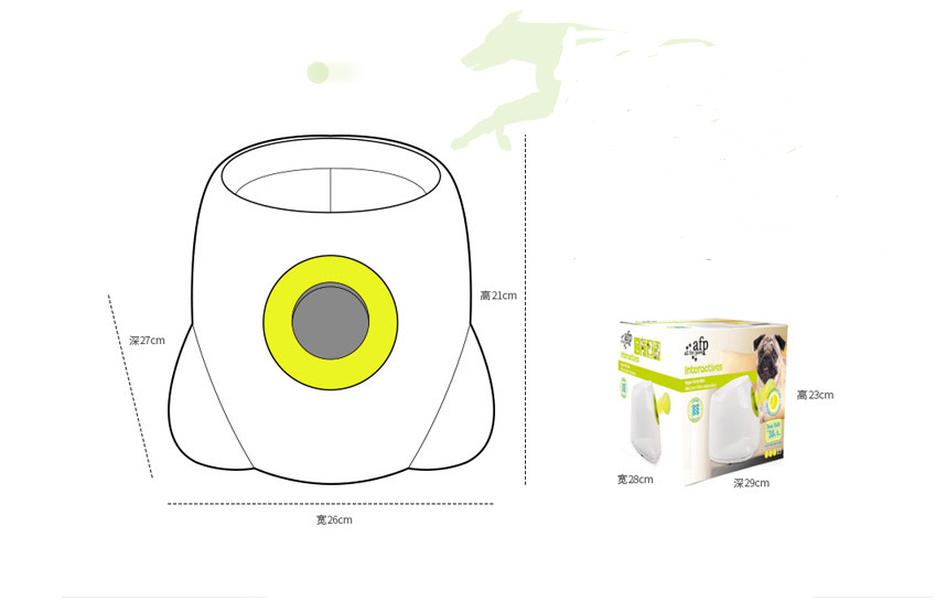 Lanzador automático de bolas para perros, juguete interactivo para ejercitar a tu perro