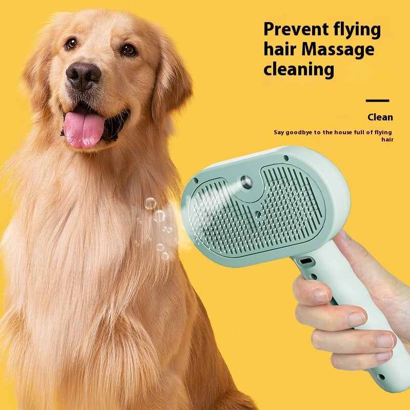 Cepillo con Rociador para Perros y Gatos – Cepillo para el Cuidado Profesional en Casa
