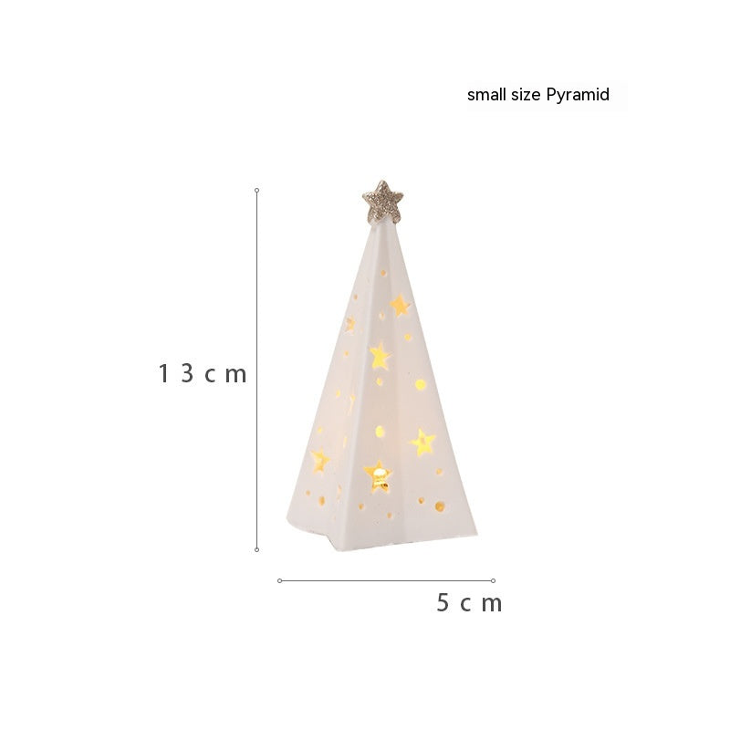 Lámpara luminiscente de regalo para niños con decoración navideña