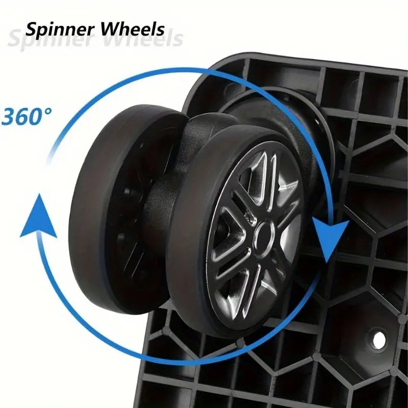 Carrito plegable universal con 5 ruedas que giran 360 grados, material ligero y ultraflexible.