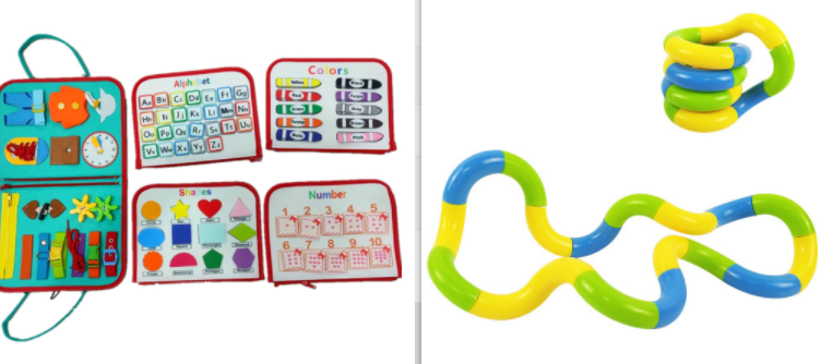 Nuevo libro tipo tablero de aprendizaje temprano para bebés y niños, juguete de aprendizaje sensorial preescolar