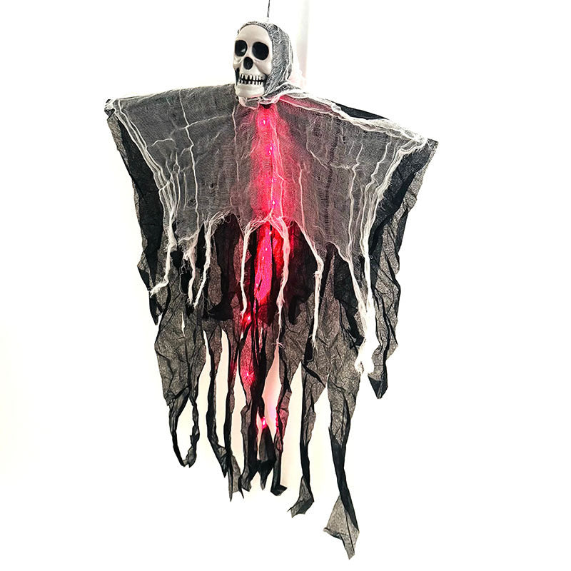 Fantasma Colgante con Calavera 85cm – Decoración de Halloween para Interior y Exterior 👻
