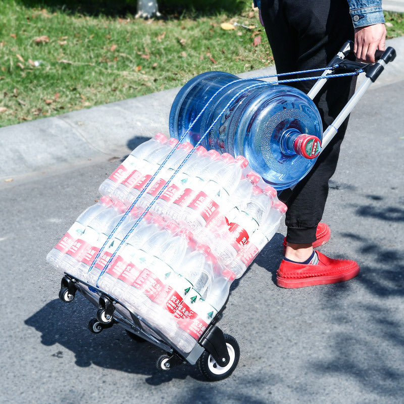 Carrito de Compras de aluminio de excelente calidad, carrito de 2 Ruedas de Aluminio