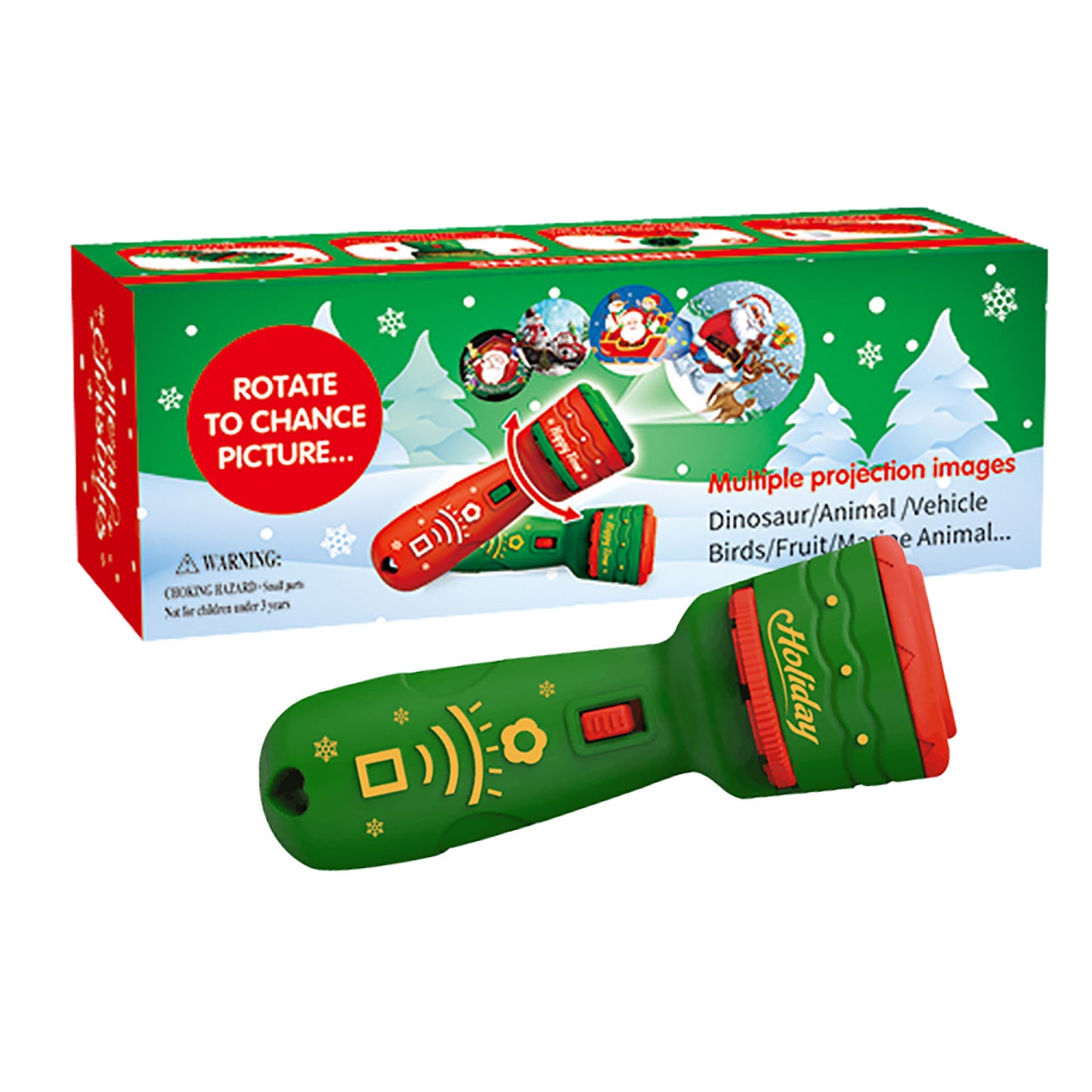 Linterna con proyector de Santa, Navidad! linterna tipo lampara con proyección de imágenes navidades