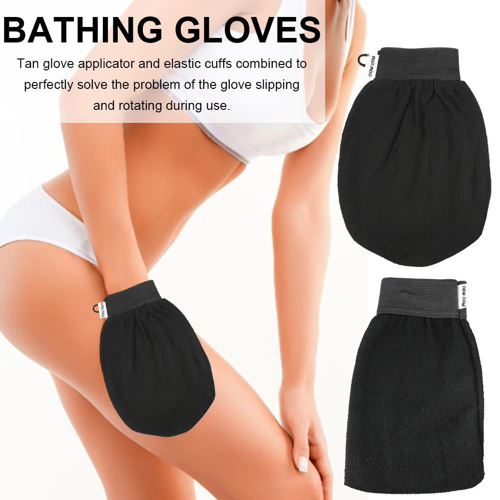"Guantes de Baño de Seda y Viscosa: Exfoliación Suave y Spa en Casa",
