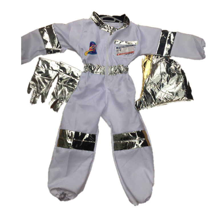 Traje de disfraz de modelado de astronauta para niños.