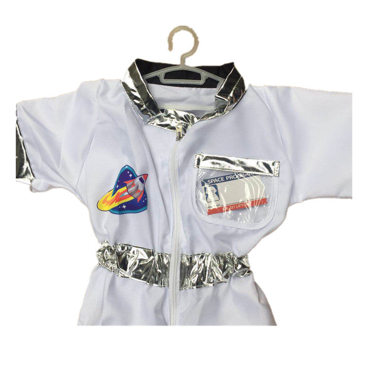 Traje de disfraz de modelado de astronauta para niños.