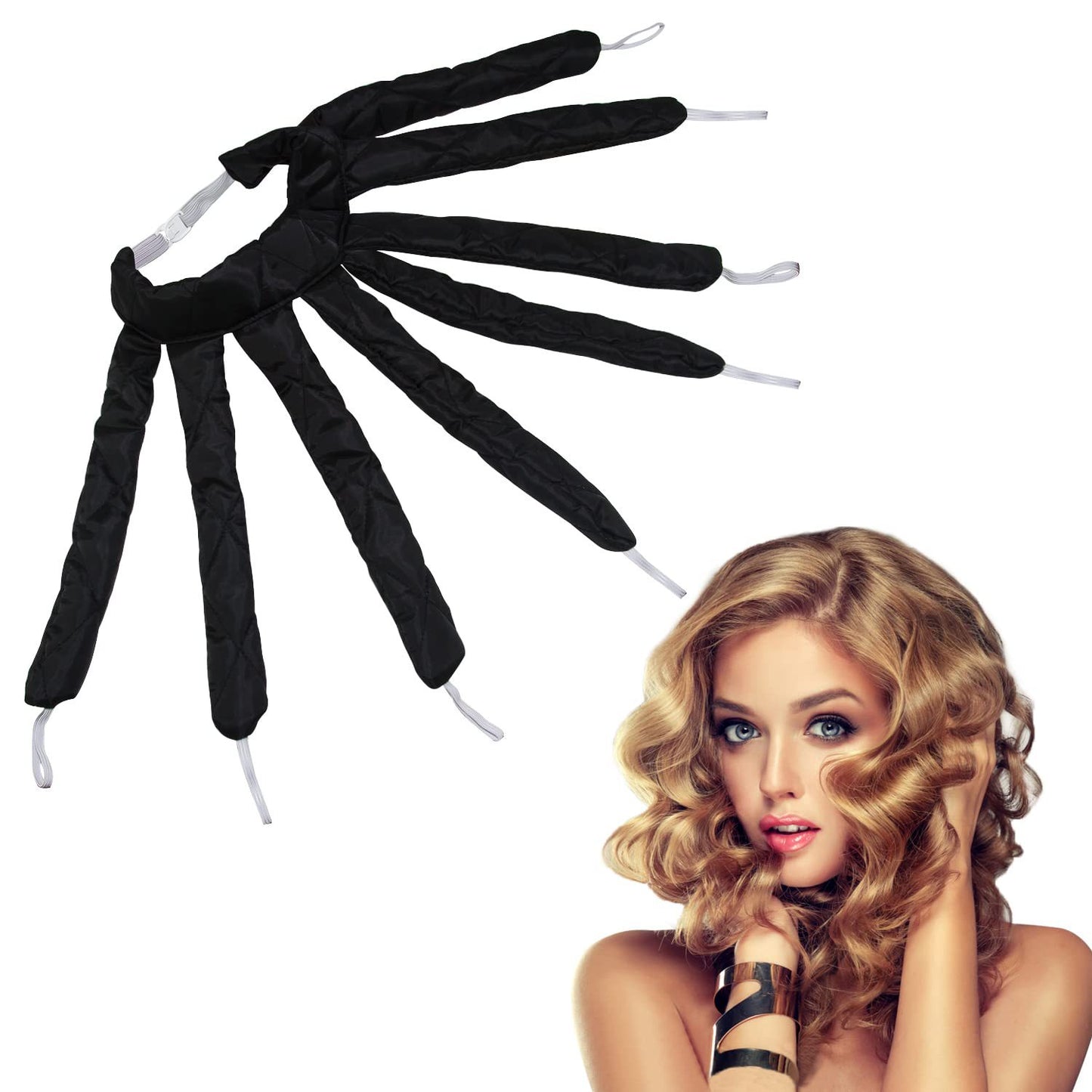 Rizador de pelo extraíble de ocho extensiones