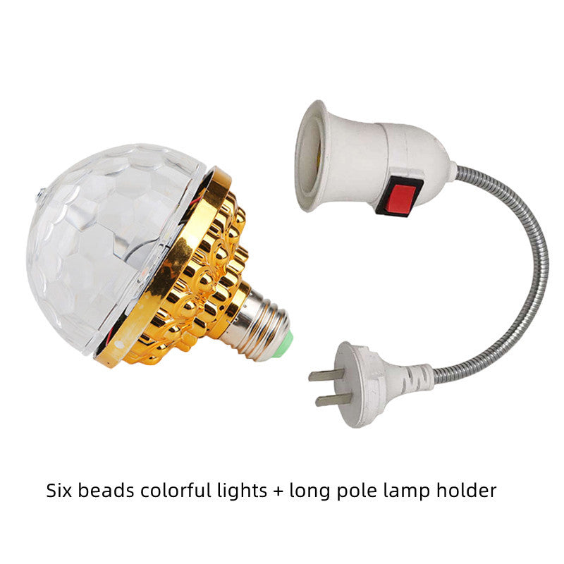 Bola Mágica LED Giratoria Multicolor – Luz de Fiesta Atmosférica