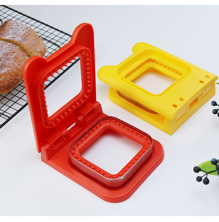 Molde para hacer sándwich, cortador dobladillo cuadrado sándwich utensilios de cocina