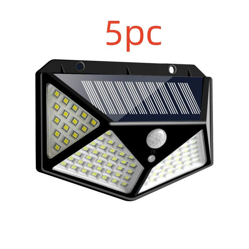 Lámpara de pared solar de 100 LED