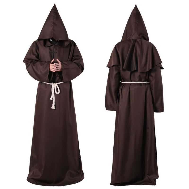 Disfraz de Halloween Disfraz de mago frágil medieval para adultos