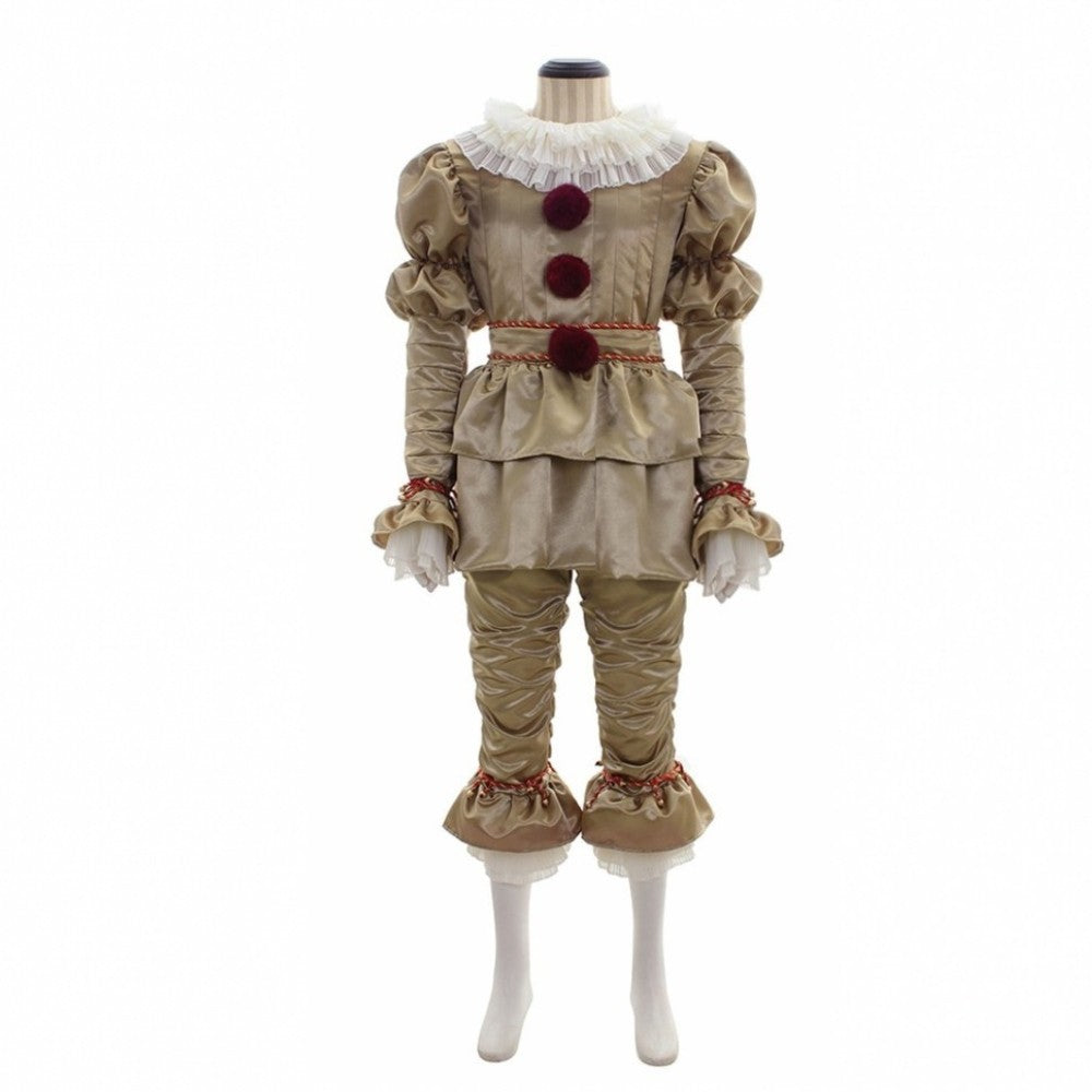 Disfraz de payaso malvado para tu fiesta de Halloween, color oscuro y blanco, magnífico para tu fiesta de disfraces, Payaso de miedo! para niños y adultos