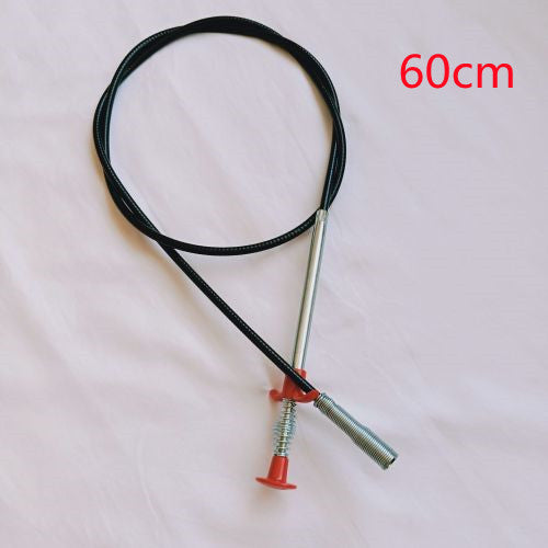 Desbloqueador de tuberías de pellizco manual , herramienta de dragado de tuberías de resorte para dragado de alcantarillado y paso de cocina