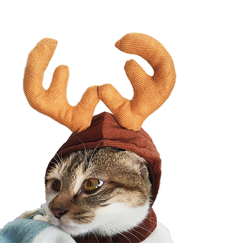 Lindo disfraz de perro y gato, capa navideña, disfraz de Halloween