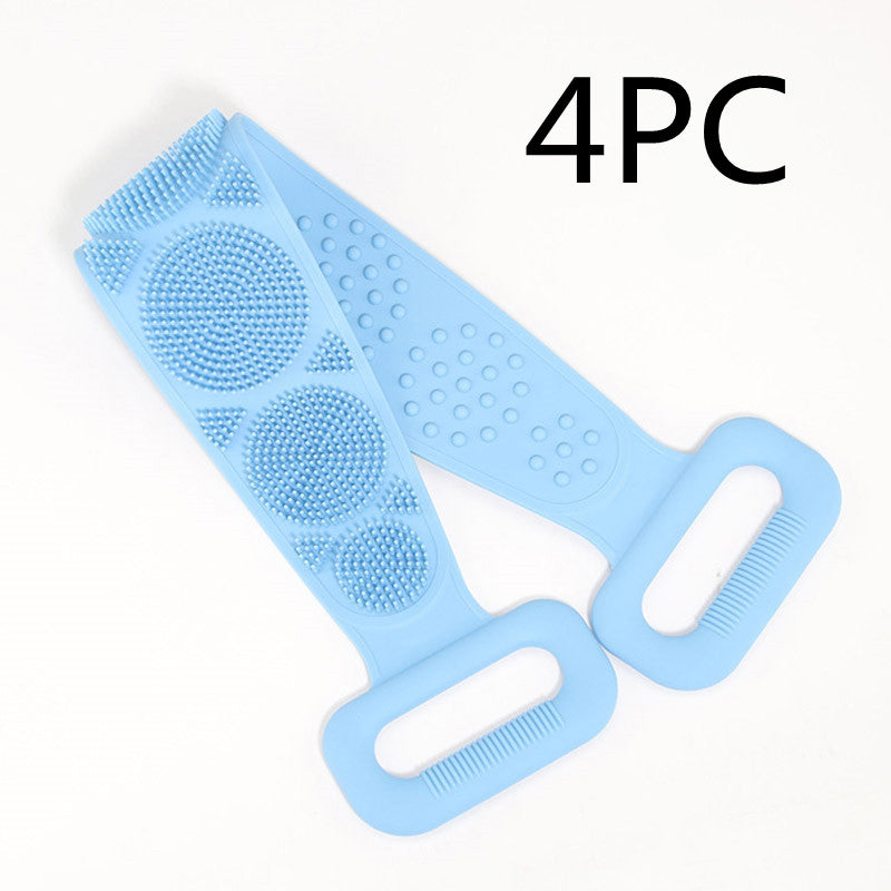 Toalla frotadora para tu cuerpo, toalla de silicona para frotar tu cuerpo, cepillo capilar
